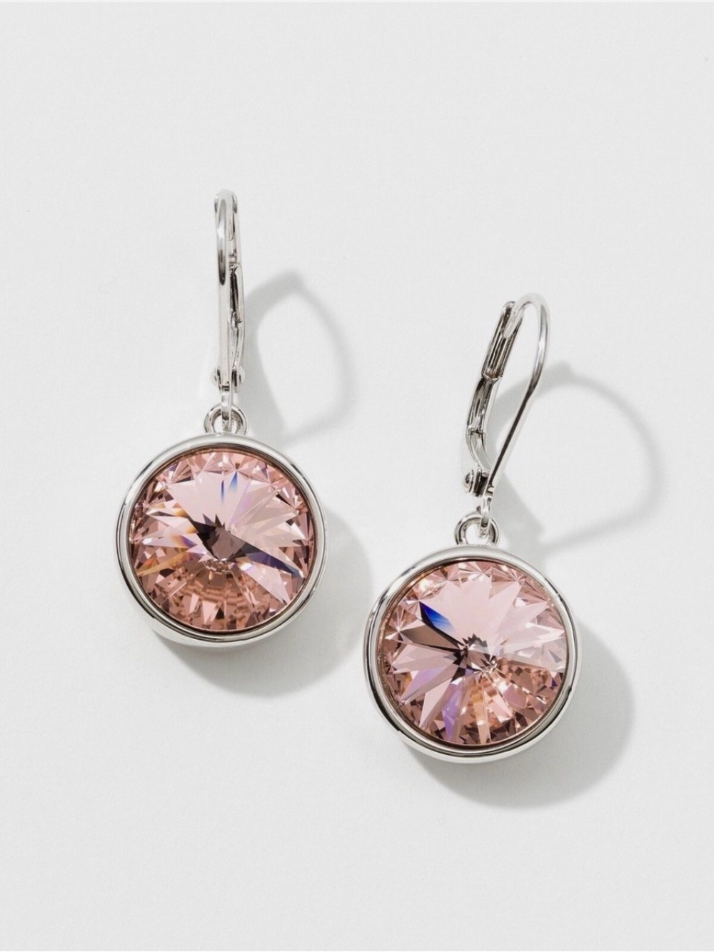 Swarovski Touchstone Crystal Lulu Earrings, Vintage Rose, BNIB